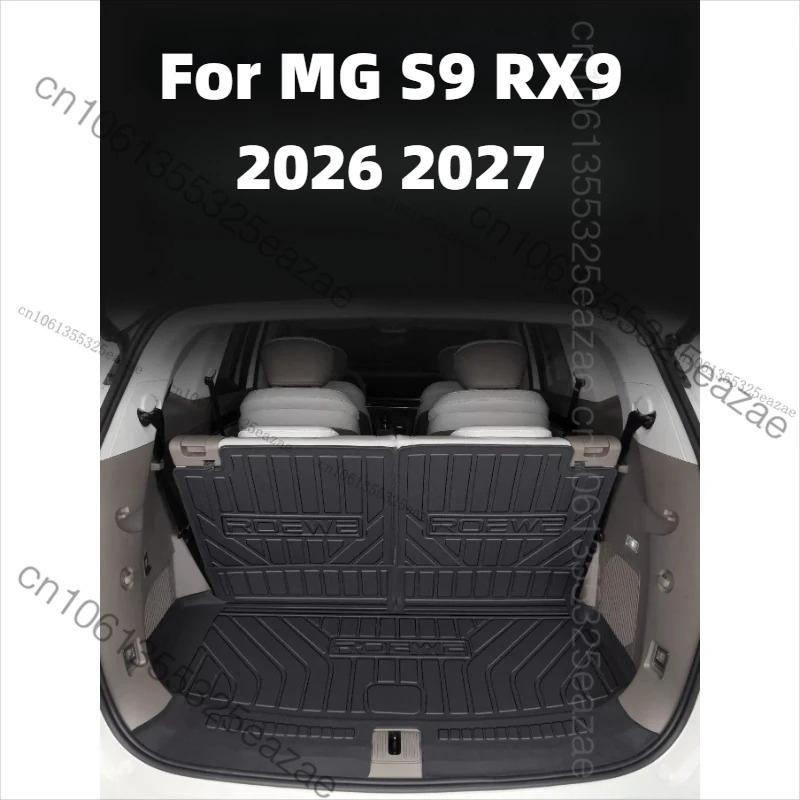 For MG S9 RX9 2026 2027 Rear Trunk Seat Backrest Cushion Anti-Kick Mat Car Accessories TPE Trunk Protection Pad Cargo Liner