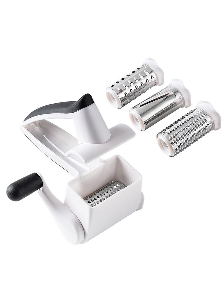 Classic Rotary Cheese Grater - Handheld Grater - Can Be Used for Hard Cheese, Chocolate & More - With Comfortable Handle & Drum