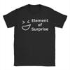 Ah The EleUnisext Of Surprise TShirts Unisex Perioduic Table Novelty Pure Cotton Tee Shirt O Neck Short Sleeve T Shirts Printed Tops
