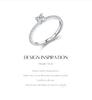 MODIAN Moissanite Engagement Ring for Women - D Color, S925 Silver, Luxury Niche Design with Shiny Pave Setting