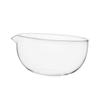 Glass 550ml Kitchen Fruit Salad Bowl Transparent for Baking Prepping Sturdy
