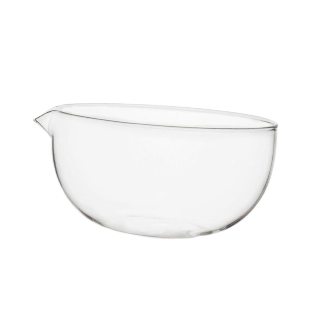 Glass 550ml Kitchen Fruit Salad Bowl Transparent for Baking Prepping Sturdy