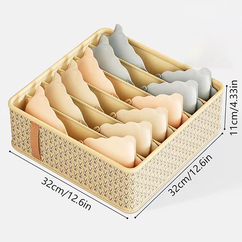 Underwear Storage Box Foldable Storage Box Pants Underwear Sock Organizer Clothes Compartment Box