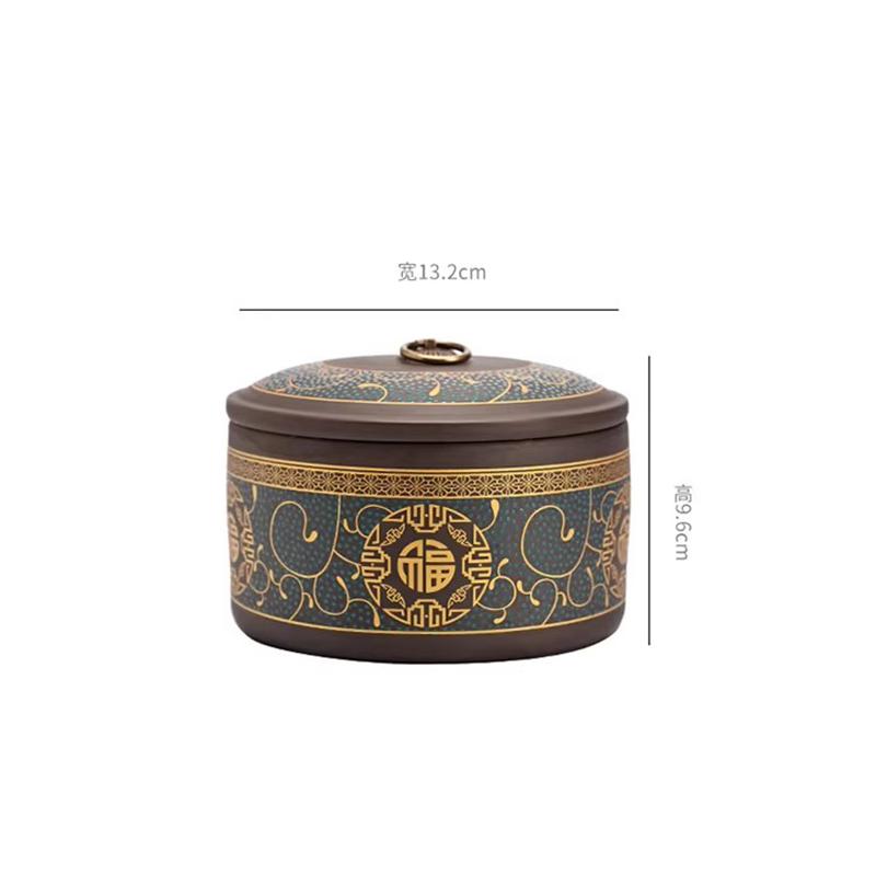 Purple Sand Tea Jar High Grade Sealed Candy Jar Multifunctional Nut Coffee Bean Medicinal Material Storage Box Kitchen Container