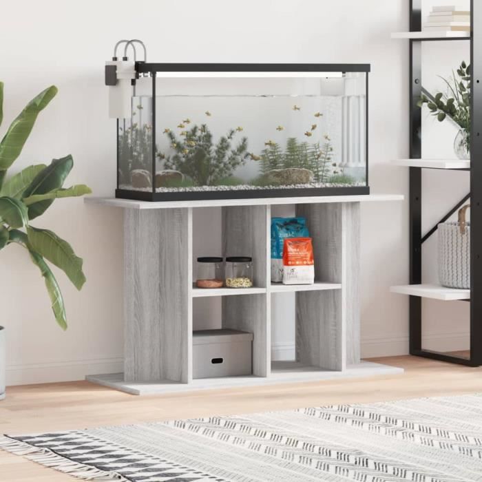 VidaXL Support pour aquarium sonoma gris 100x40x60cm bois d'ingénierie 833589