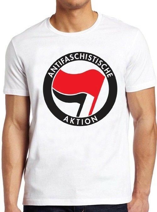 Unisex Shirt Cotton Oversize Large Size Antifaschistische Aktion Antifa Afa Germany Dutch Cool Gift Tee T Shirt M289