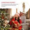 25cm/38cm Christmas Nutcracker Wooden Soldier Golden King Drummer Creative Craft Festival Gift Desktop Ornament Home Decoration