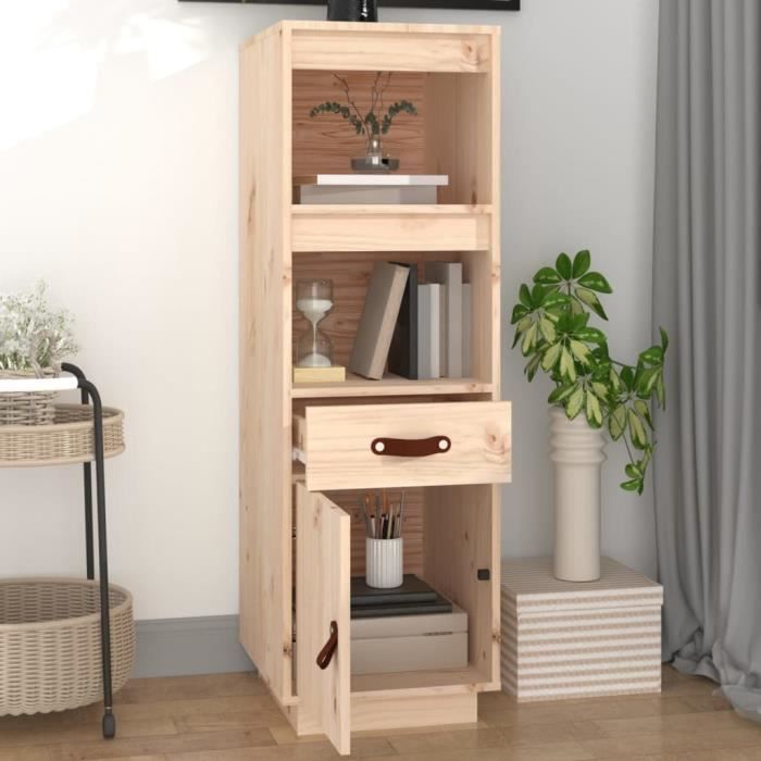 820152 vidaXL Highboard 34x40x108,5 Cm Solid Pine Wood