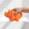 Dinosaur Animal Squeeze Toy Soft Vinyl Figure for Bath and Desk Decor with Squeaky Sound for Children and Adults
