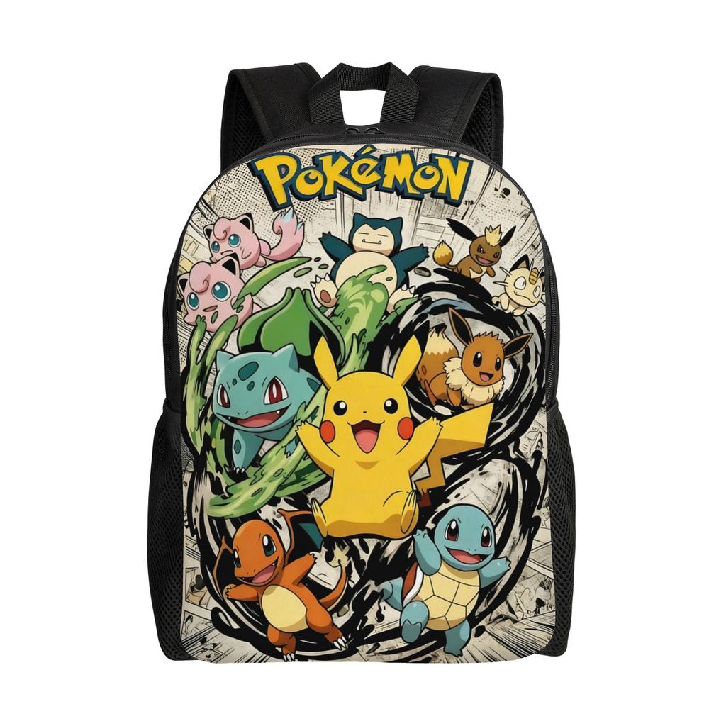 Fashion Backpacks Pokemon Backpack Daypack Charizard Mochila Outdoor Sturdy Shoulder Rucksack