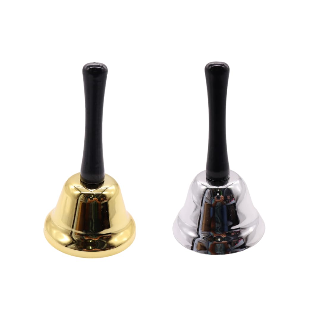 

MaT store Hand Lottery Mini Table Set of 2 Bells, Doorbells, Toys, Raffle, Set, Bells,