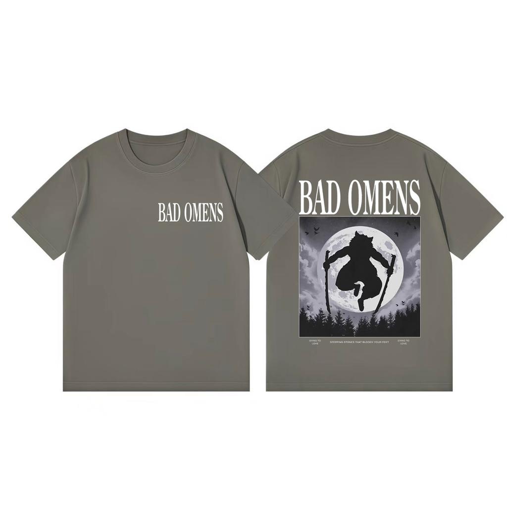 Rock Band Bad Omens Merch Tshirts Men Women High Street Fashion Trend Short Sleeve T Shirt Summer Casual Loose Cotton Tshirt