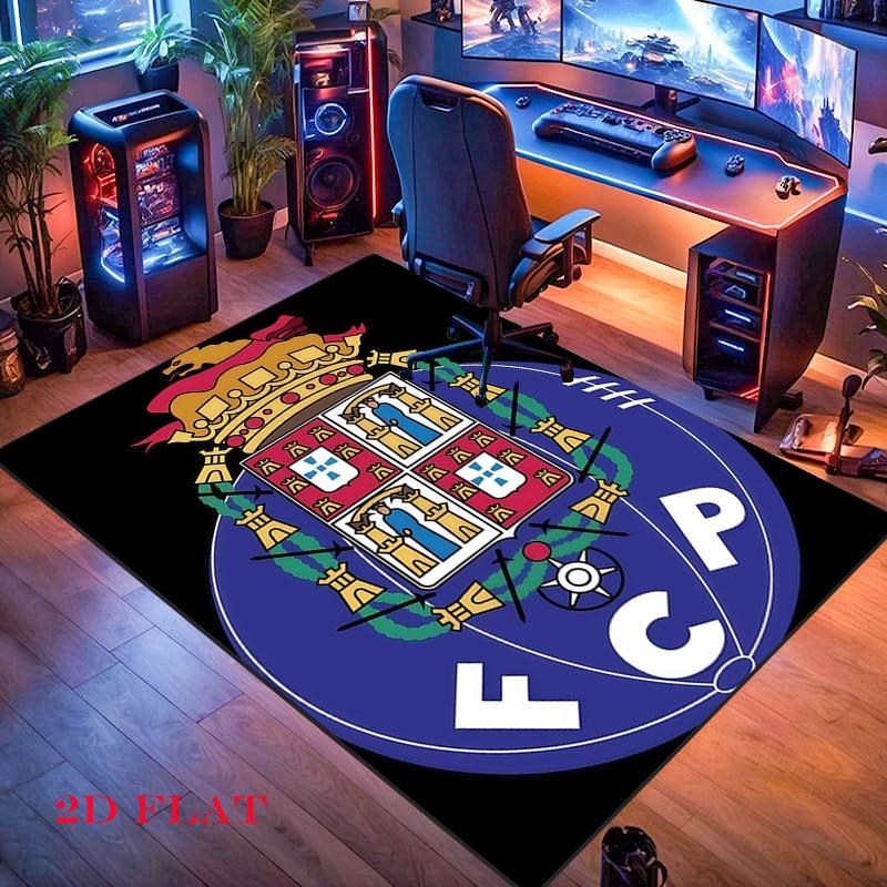 FC Porto Poster Teppich für Wohnzimmer Schlafzimmer Zuhause Sofa Dekoration, Kinder Spiel rutschfeste Bodenmatte