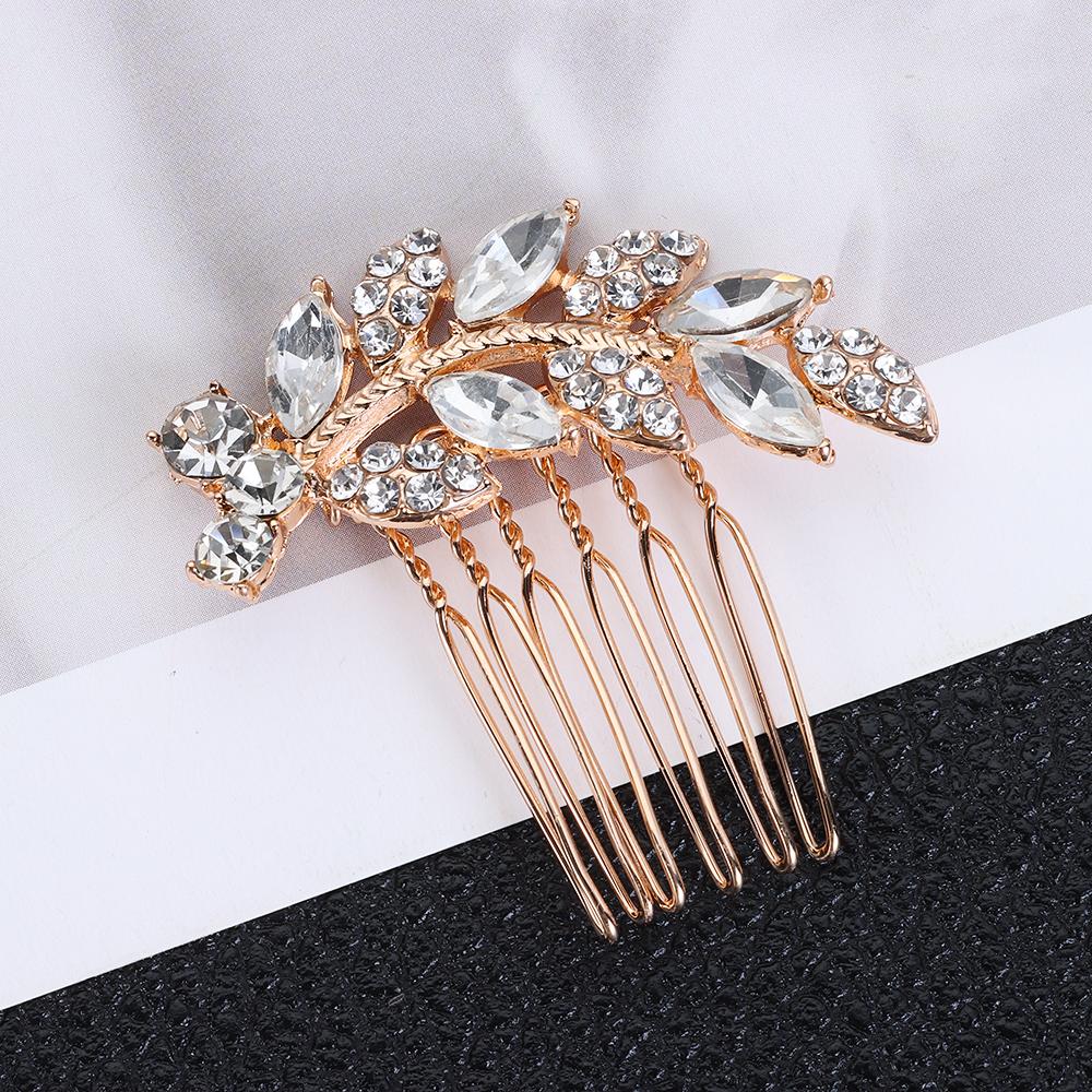 Bijoux de cheveux romantiques Mariage Demoiselle d'honneur Coiffe Pin à cheveux Fleur Peignes à cheveux