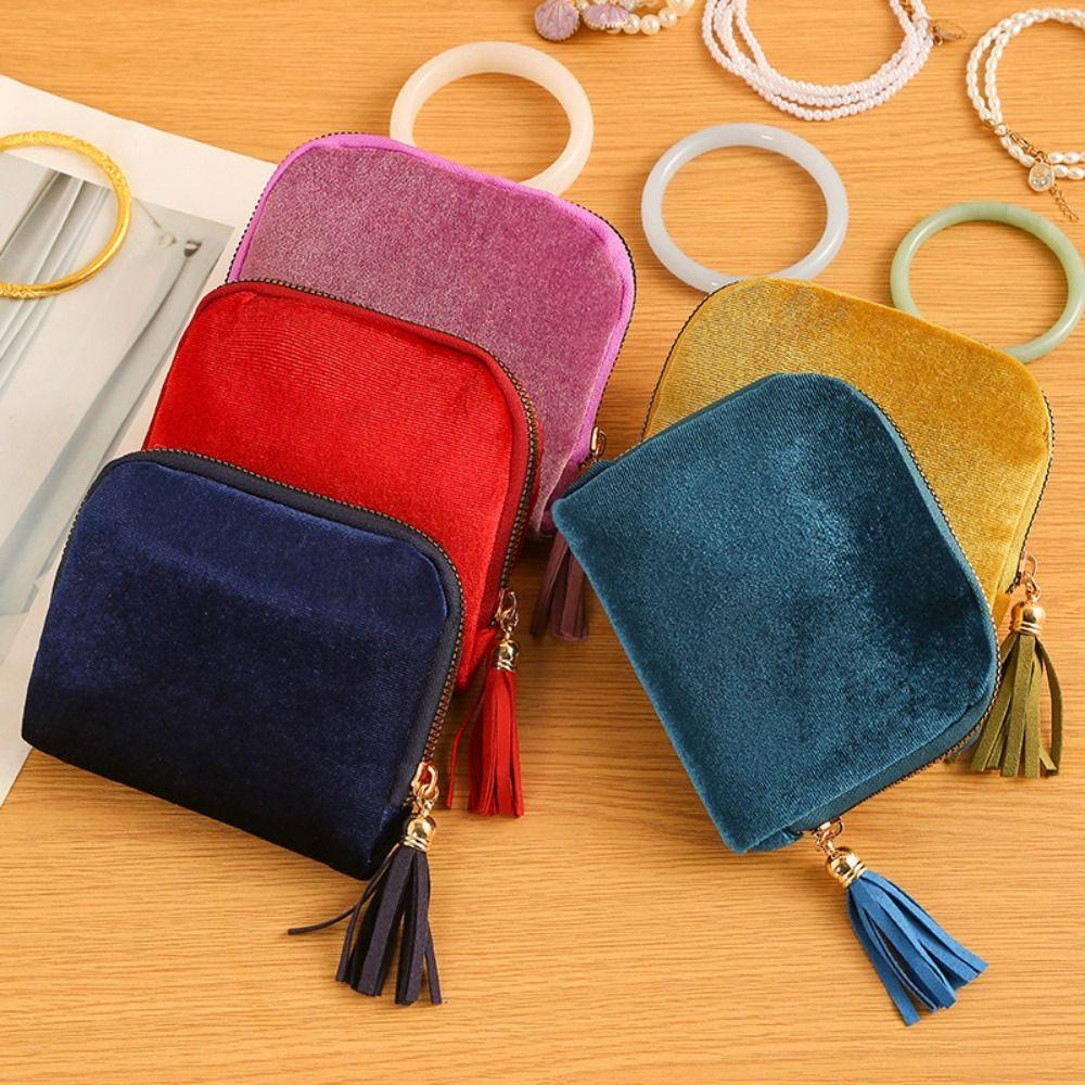 Portable Jewelry Storage Bag Anti-Scratch Women's Wallet Fashion Jewelry Organizer  Bangle