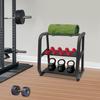 Robust Gym Equipment Organizer, Dumbbell Rack & Kettlebell Holder 220 Lbs Capacity for Weight Plates & Free Weights Organization