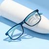 Women's Fashion Ultra-Light Progressive Multifocal Reading Glasses - Square Frame, Anti-Blue Light, Near & Far Vision.