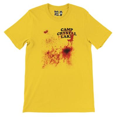 Tričko Camp Crystal Lake: Retro design hororového filmu