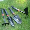 Dual-Use Gardening Tool Set: Small Shovel, Iron Rake, and Hoe for Planting and Catching