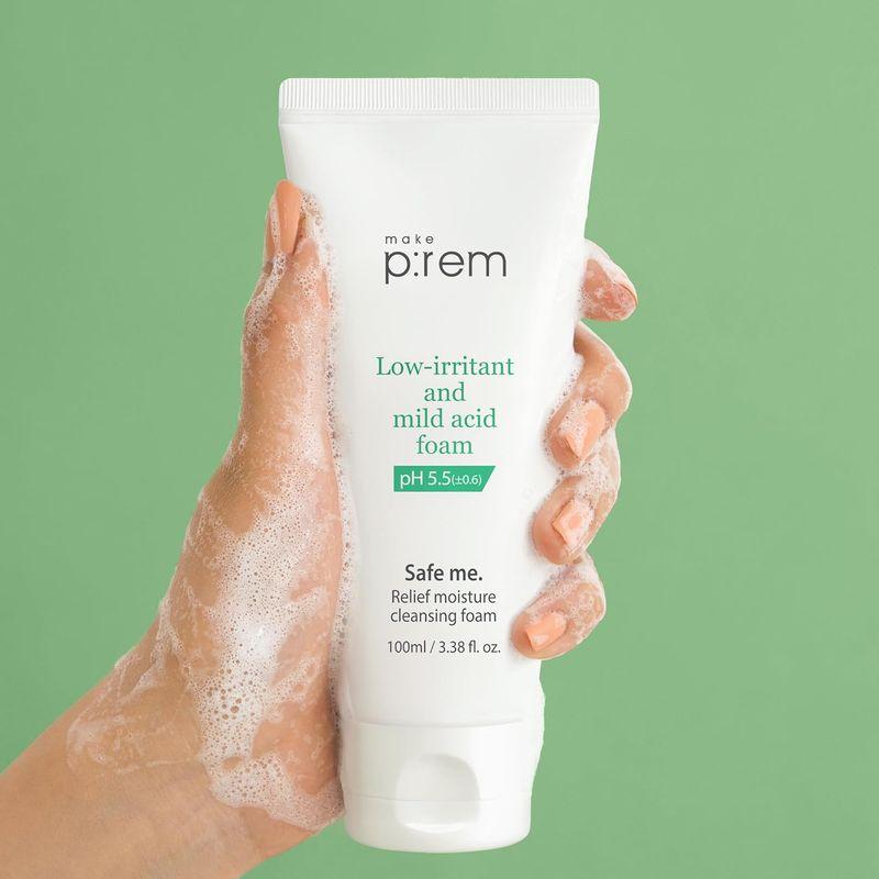 [make p:rem] *renewal* Safe Me Relief Moisture Cleansing Foam 100ml