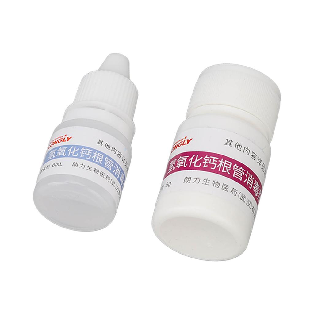 Tandkanalsrot Kalciumhydroxid Rengöringskit Djuprengöring Säker Rengöringskit 5g Pulver 6ml Vätska