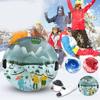 Folding Inflatable Snow Tube Sled with Handles Thicken PVC Snow Tubing Winter Snow Tube Winter Outdoor Sports Toys