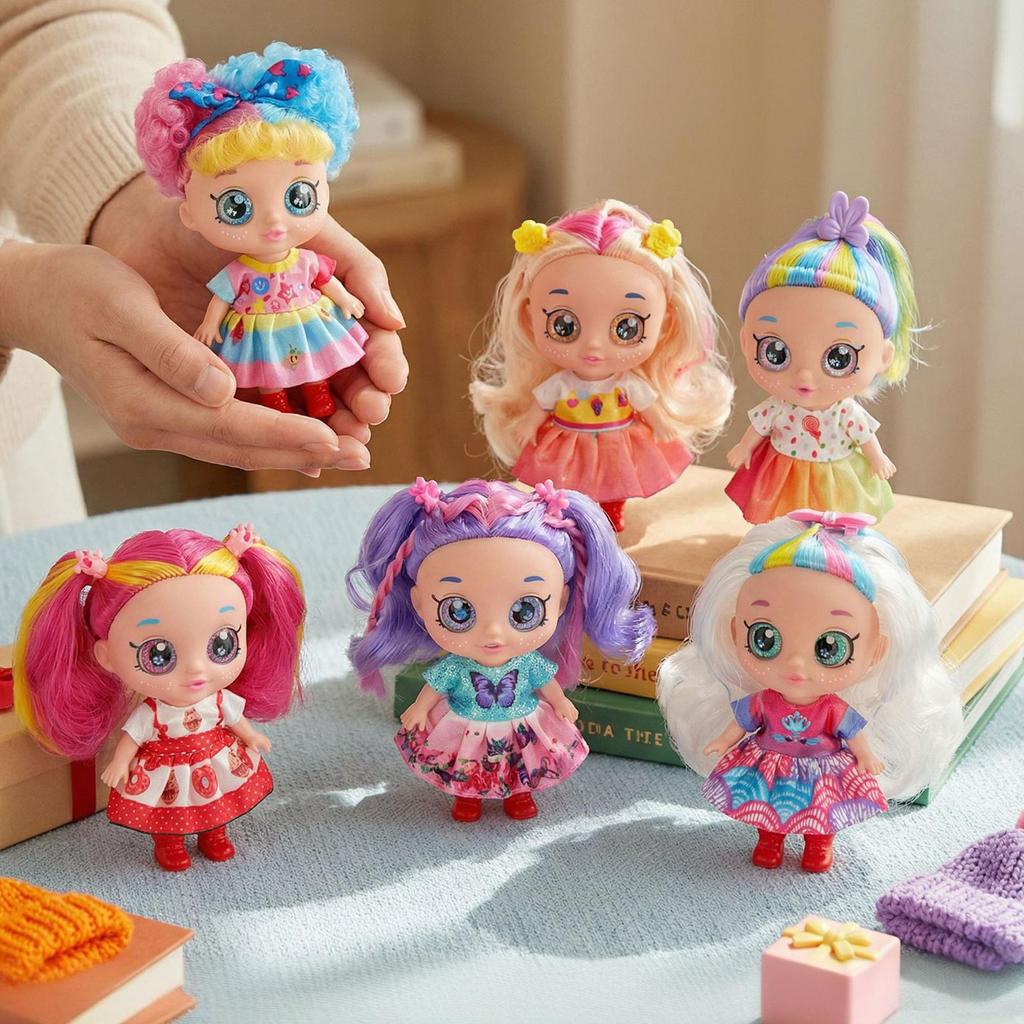 Sweetheart Doll Vinyl Doll 5D Eyes With Headwear Toy