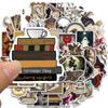 50PCS Gothic Stickers Horror Retro Laptop Luggage Cartoon Notebook Phone Graffiti Skateboard Scrapbook Decal Lables
