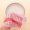 6pcs/12pcs Modern Printed Checkered Dish Towels, Scouring Pads, Kitchen Towels, Super Soft with Strong Absorbency Kitchen Towels