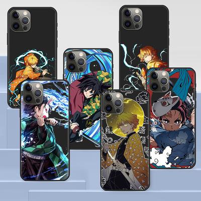 Etui na telefon do Apple Iphone 14 11 13 Pro Max 12 Mini Xr 7 8 + Se 2020 Xs 6 6s Plus 5 5s Cartoon Demon Blade Anime pokrywa silikonowa