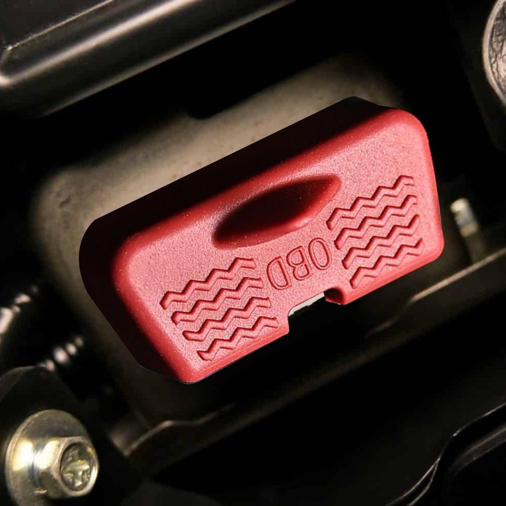 Car OBD Port Lid Silicone Dustproof Anti-Theft Auto Supplies Car OBD Interface Cover For SUV RV Vehicle Trip Travel Driver