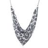 Leopard Fashion Print Metal Sheet Triangle Scarf Women Necklace For Wear Casual