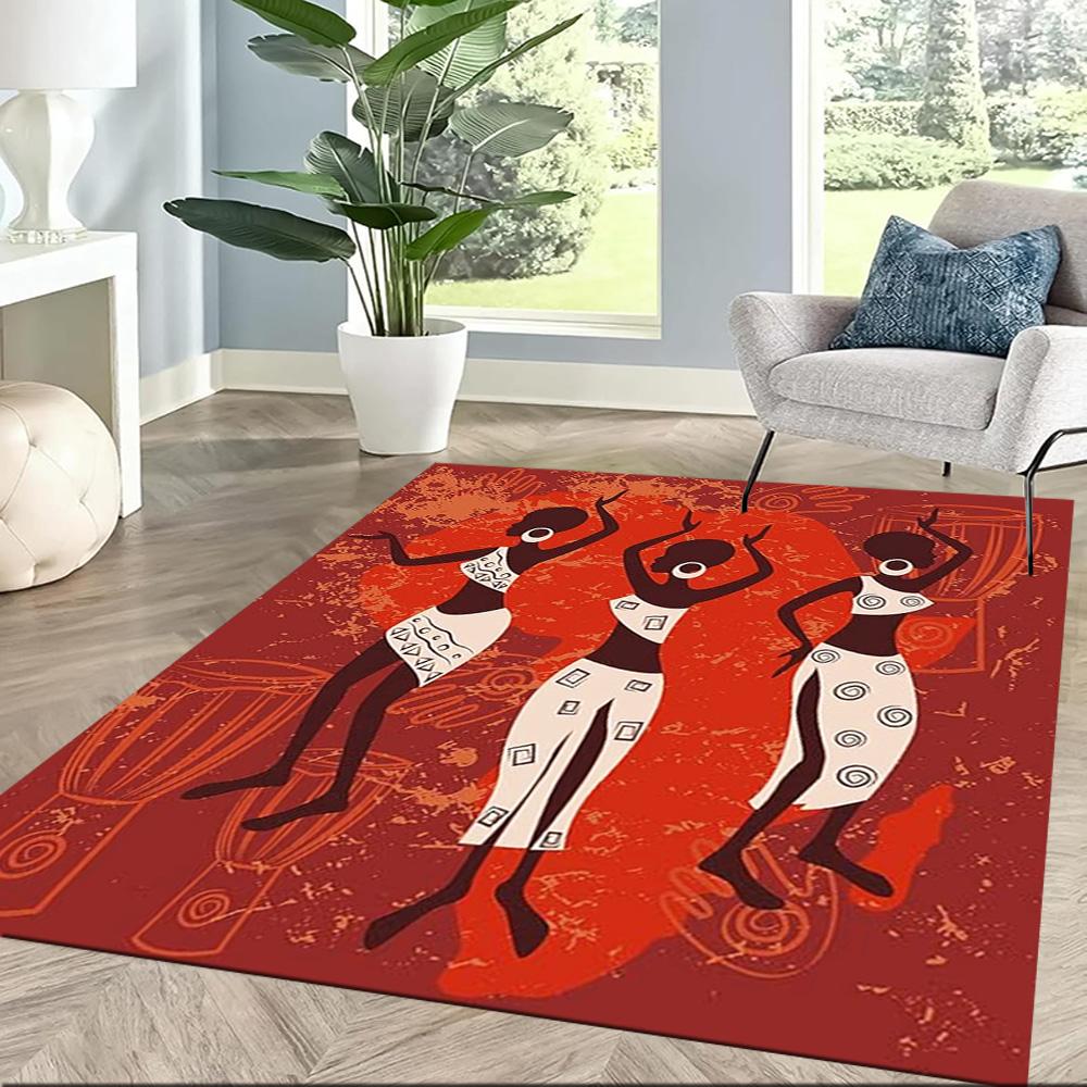 African Cultural Heritage Floor Mats for Living Room, Bedroom and Room Decoration Are Suitable for Gifts.