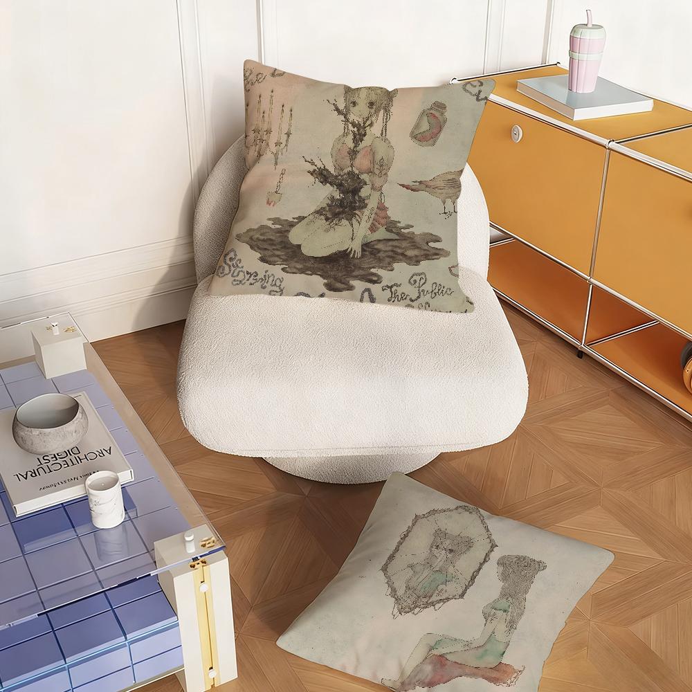 Singer M-Melanie Martinez Hades New Pillow Case Sofa Living Room Bedroom Headboard Backrest Square Cushion Nap Time