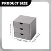 1/12 Dollhouse Cabinet 3 Layer Drawers Dolls House Decor Bedroom Ornament Miniature Desktop Filing