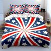 Patriotic Three-Piece Decor Set Soft Comfortable Duvet Cover Bedding Set Included 1*Duvet Cover & 2*Pillowcases, Gift