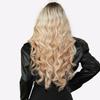 28" Balayage Dantel Ön Peruk - Çok Tonlu Seçeneklerle El Bağlamalı Japon Kanekalon Isıya Dayanıklı Kıvırcık Saç Parçası
