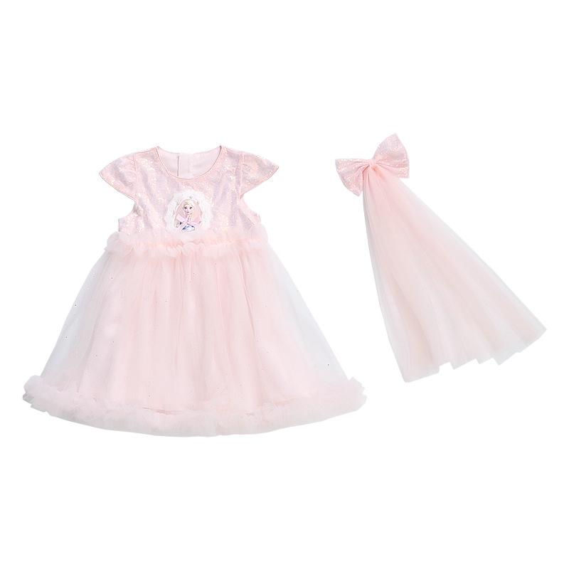Frozen Elsa Princess Dress - Girls' Puffy Mesh Summer Party Dress 2026.