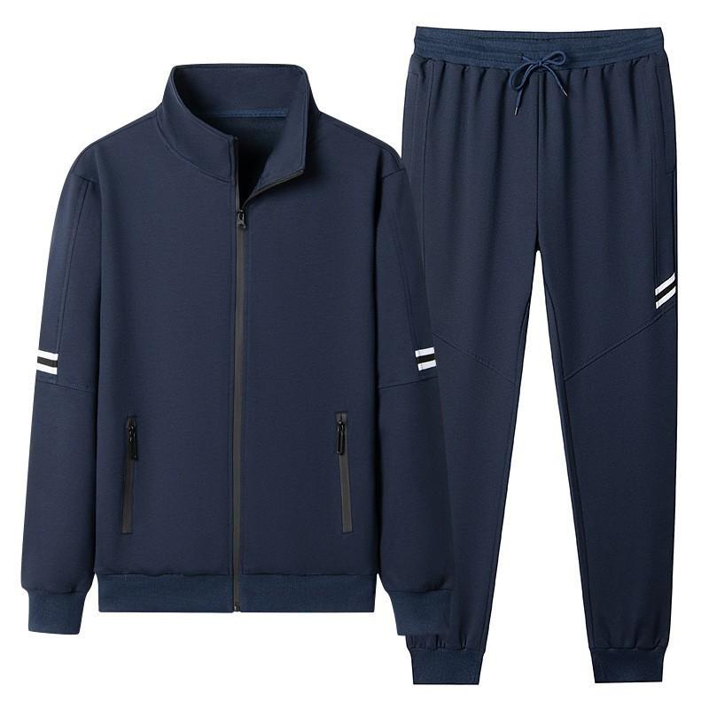 Solid Color Casual Sports Suit Men's Youth Hoodie Set Two-piece Set