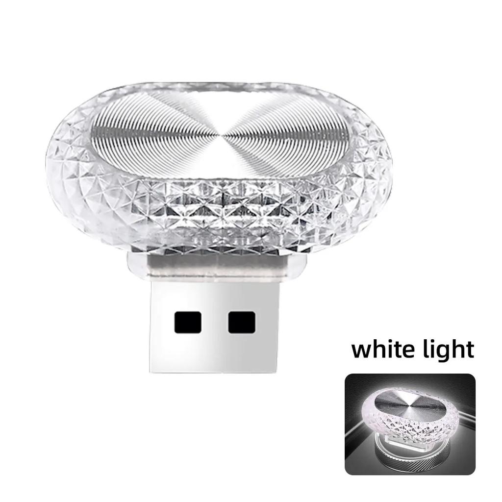 1/2pcs Car Interior Light LED Ambient Light Mini USB Decoration Light Environment Light RGB Color Car Accessories Plug and Play