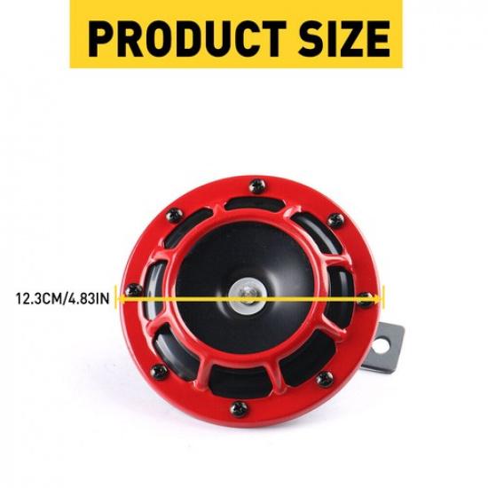 Dual Tone Electric Air Train Horn Loud Sound 12V 115Db For Truck Car Motorcycle