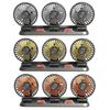 Car Fan 360° Adjustable 3 Head Air Fan Automotive Electric Fan USB/12V/24V Fan 2 Speeds Car Silent Fan For Home Desk Office&Car