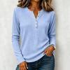 Women's Knit Long Sleeve Shirt Casual Color Tunic Top