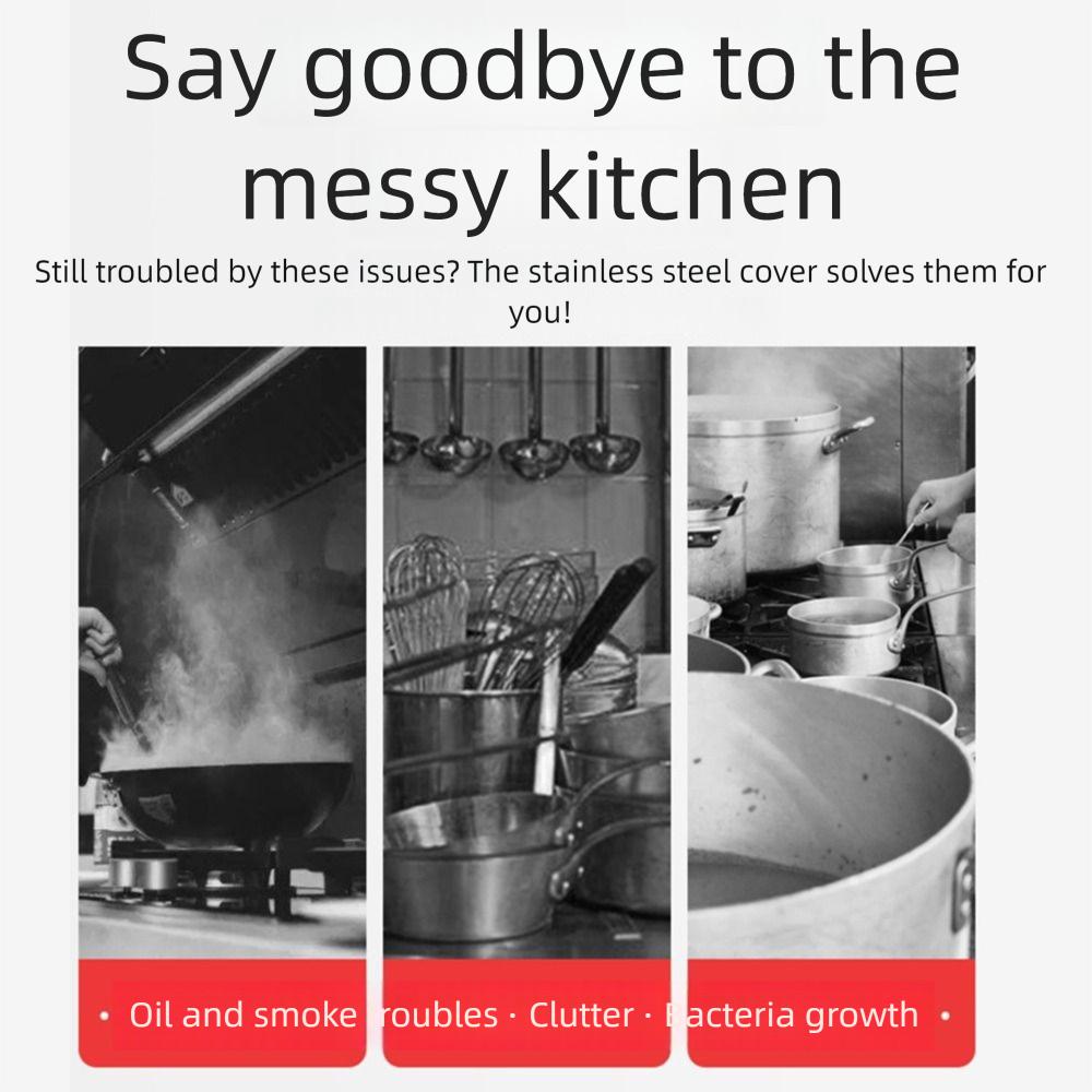 Stainless Steel Stove Top Cover Anti-rust Kitchen Storage Rack  Induction Cooker Support