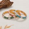 Traditional Vintage Cloisonne Bangle Chinese Women's Hand Bracelet Hollow Out Flower Bangle  Girls