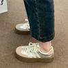 Silver lace German training shoes platform inner height increase women's shoes spring and autumn new casual board shoes Forrest Gump shoes