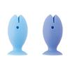 Standing Fish Toothbrush Cover X 2 Toothbrush Holder Toothbrush Stand W583B (Blue Pack) (Stand / Self-standing / Hygienic)