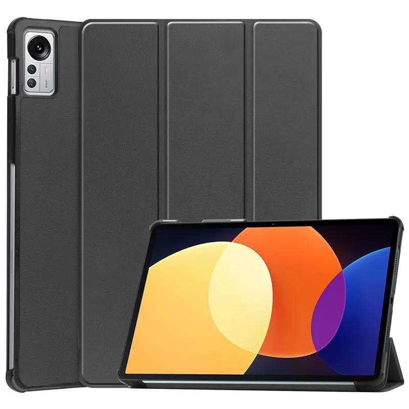 For Xiaomi MiPad 5 Pro 12.4 inch 2022 Case Tablet Funda For Xiaomi Mi Pad 5 Pro Case 12.4 2022 PU Leather Hard PC Shell For MiPad 5 Pro 12.4 чёрный