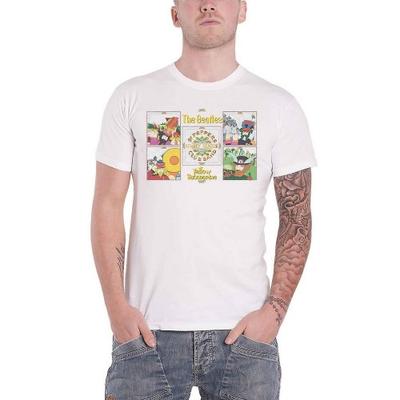 Camiseta unissex adulto amarelo submarino Sgt Pepper