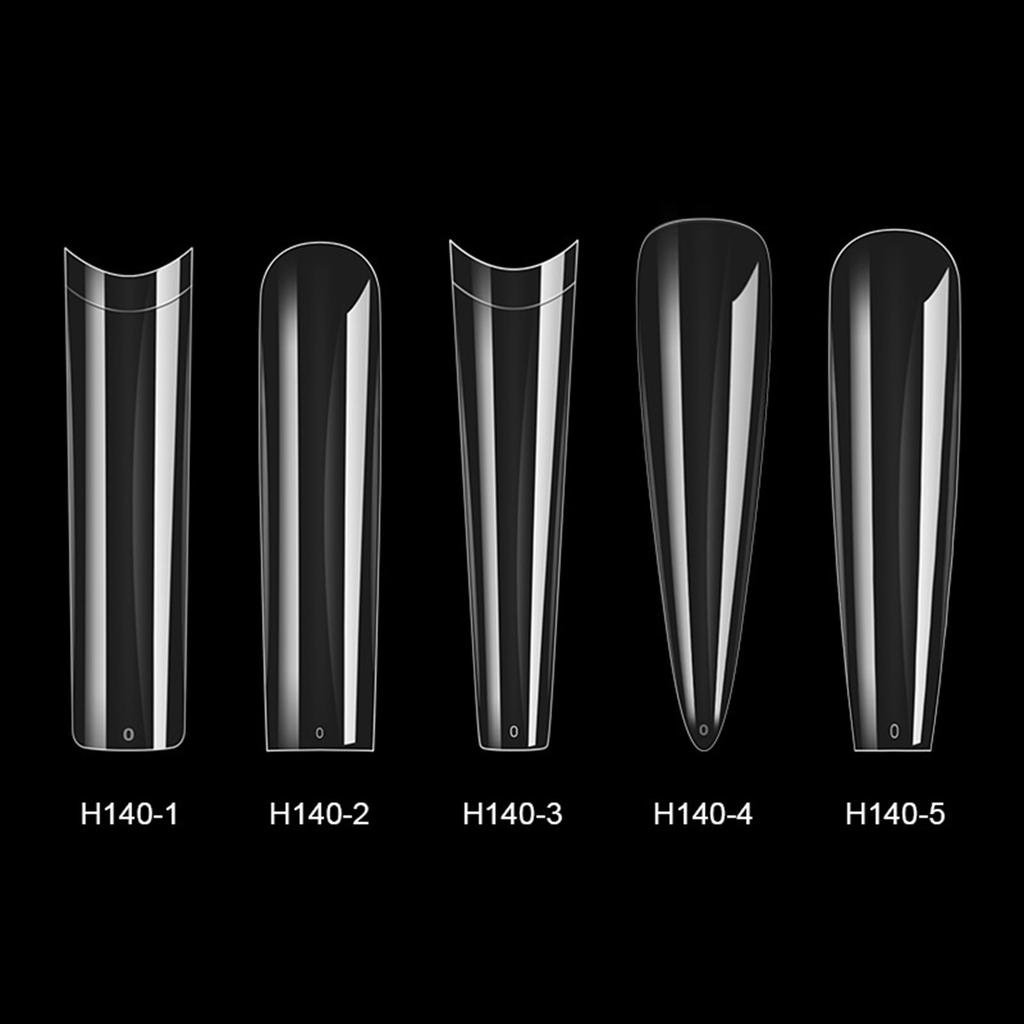 Pack Of 504 Extra Long Clear Soft Gel Nail Tips For Acrylic Nail Salon Supplies Professional Use Nail Supplies